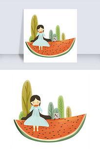 吃瓜娱乐素材图片下载